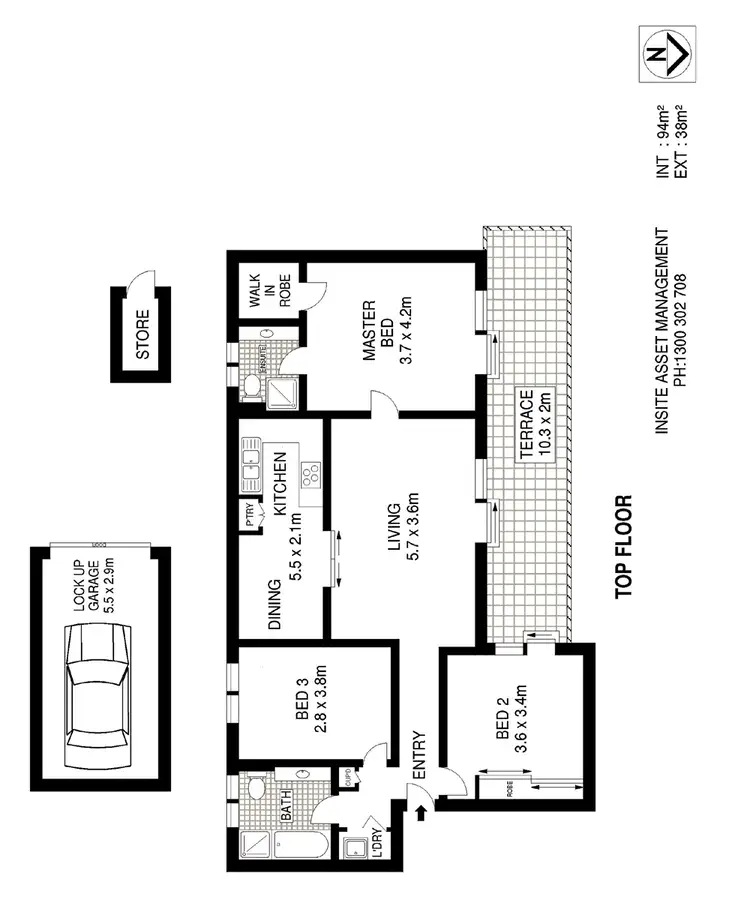 Floorplan of Homely apartment listing, 17/3 Rockley Street, Bondi NSW 2026