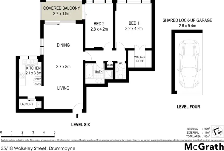 Floorplan of Homely apartment listing, 35/18 Wolseley Street, Drummoyne NSW 2047