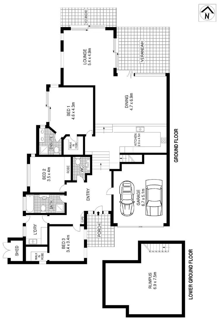 Floorplan of Homely house listing, 2/7 Venetia Street, Kangaroo Point NSW 2224