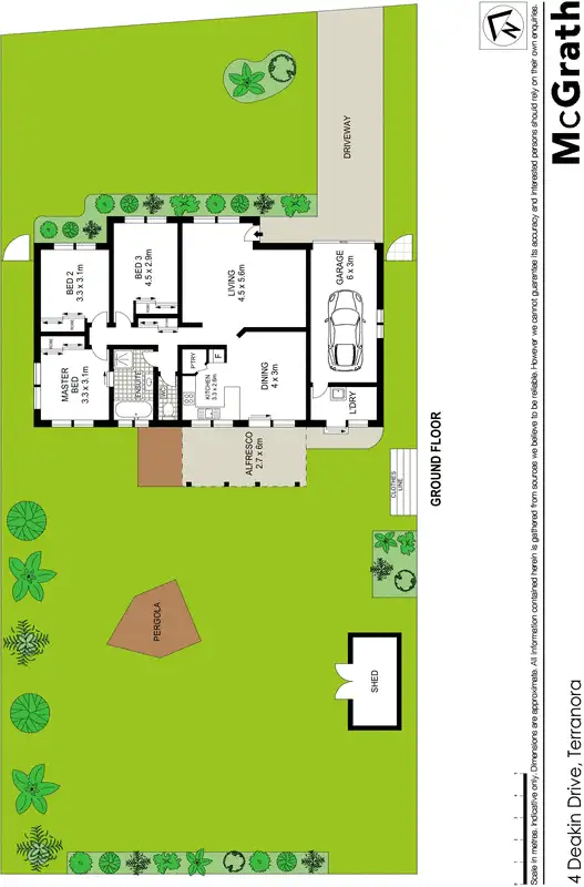 Floorplan of Homely house listing, 4 Deakin Drive, Terranora NSW 2486