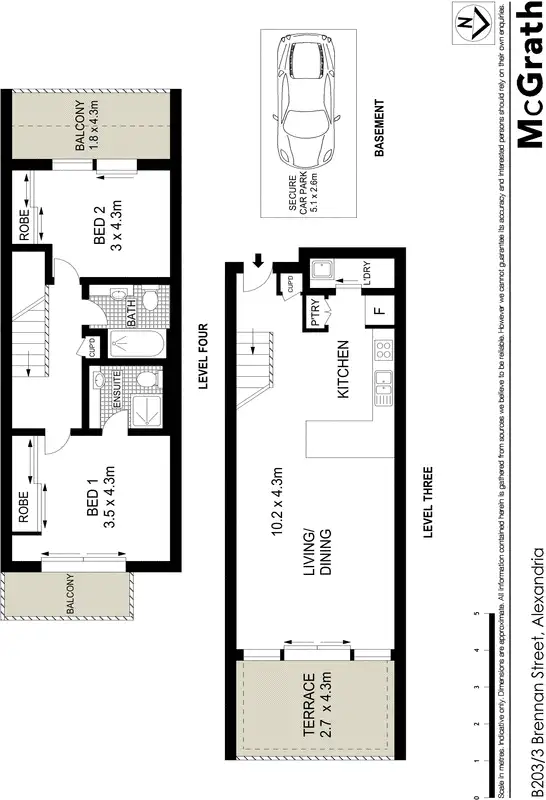 Floorplan of Homely apartment listing, B203/3 Brennan Street, Alexandria NSW 2015