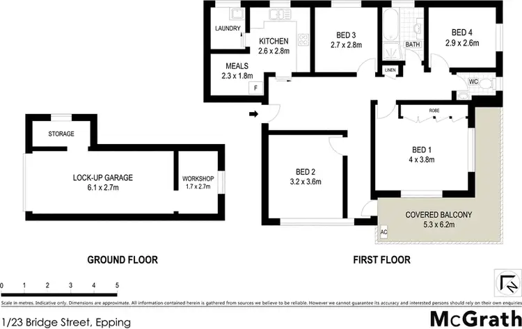 Floorplan of Homely apartment listing, 1/23 Bridge Street, Epping NSW 2121