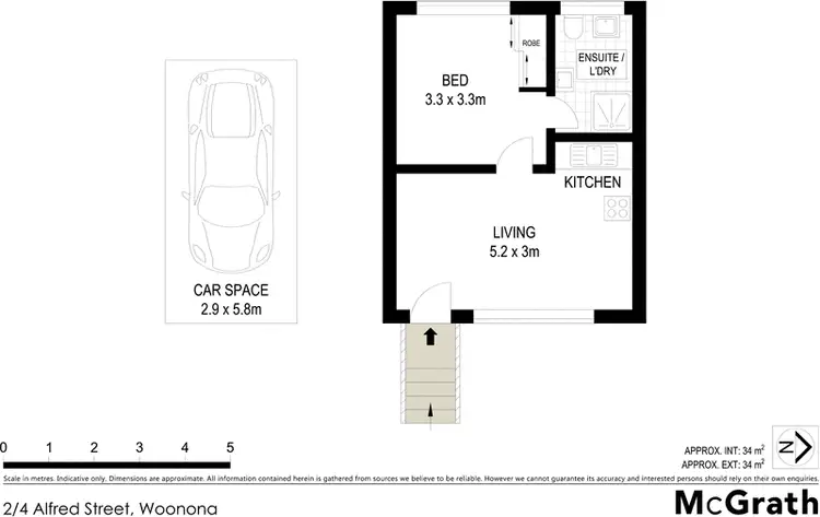 Floorplan of Homely apartment listing, 2/4 Alfred Street, Woonona NSW 2517