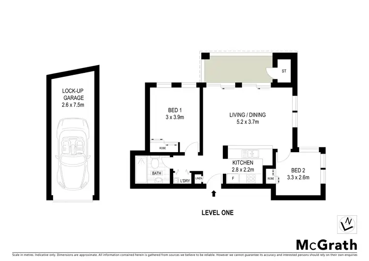 Floorplan of Homely apartment listing, 402/433 Alfred Street, Neutral Bay NSW 2089