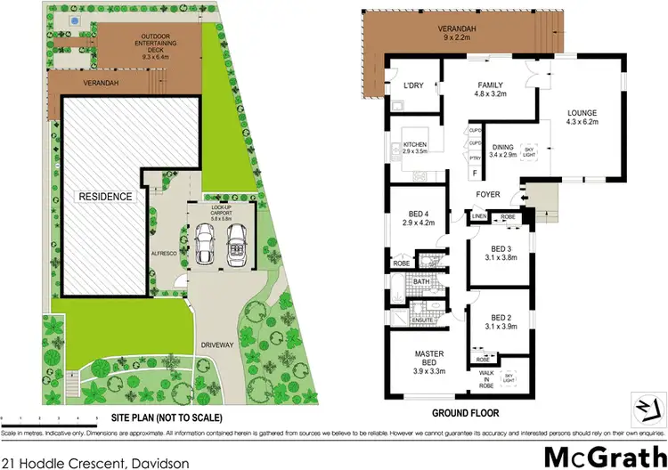 Floorplan of Homely house listing, 21 Hoddle Crescent, Davidson NSW 2085