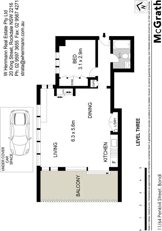 Floorplan of Homely apartment listing, 11/64 Penkivil Street, Bondi NSW 2026