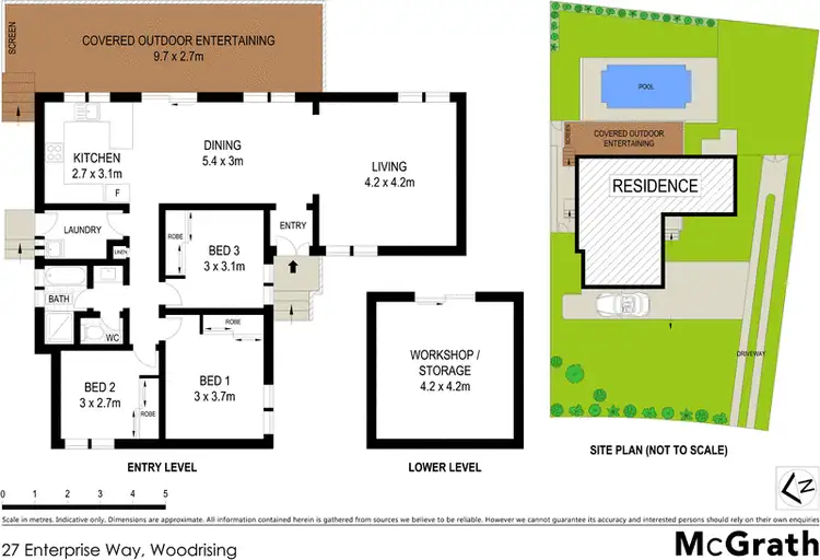 Floorplan of Homely house listing, 27 Enterprise Way, Woodrising NSW 2284