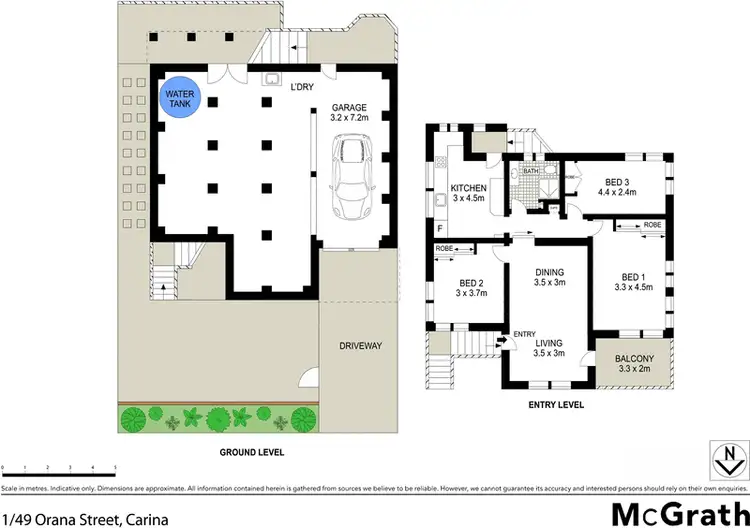 Floorplan of Homely townhouse listing, 1/49 Orana Street, Carina QLD 4152