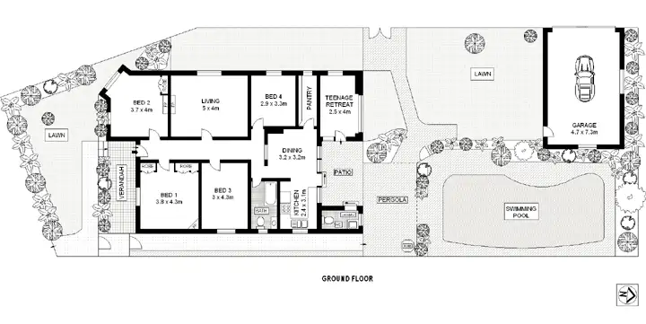Floorplan of Homely house listing, 5 Baker Street, Kensington NSW 2033
