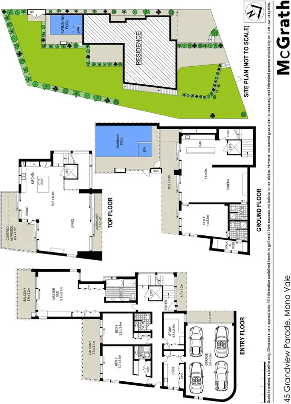 Floorplan of Homely house listing, 45 Grandview Parade, Mona Vale NSW 2103