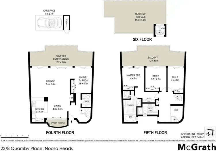 Floorplan of Homely apartment listing, 23/8 Quamby Place, Noosa Heads QLD 4567