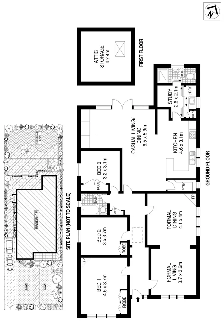 Floorplan of Homely house listing, 105 Ashley Street, Roseville NSW 2069