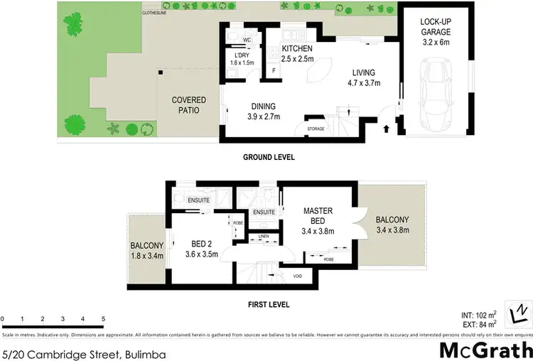 Floorplan of Homely townhouse listing, 5/20 Cambridge Street, Bulimba QLD 4171
