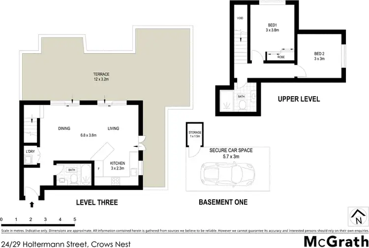 Floorplan of Homely apartment listing, 24/29 Holtermann Street, Crows Nest NSW 2065