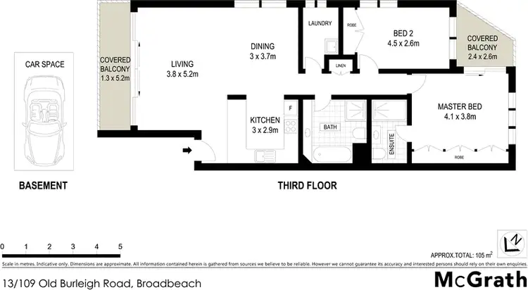 Floorplan of Homely apartment listing, 13/111 Old Burleigh Road, Broadbeach QLD 4218