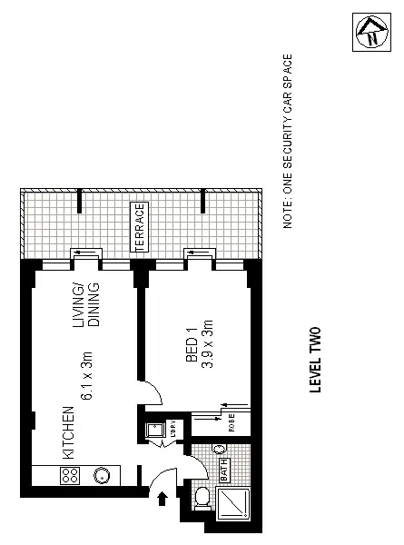Floorplan of Homely apartment listing, 209/200 Campbell Street, Darlinghurst NSW 2010