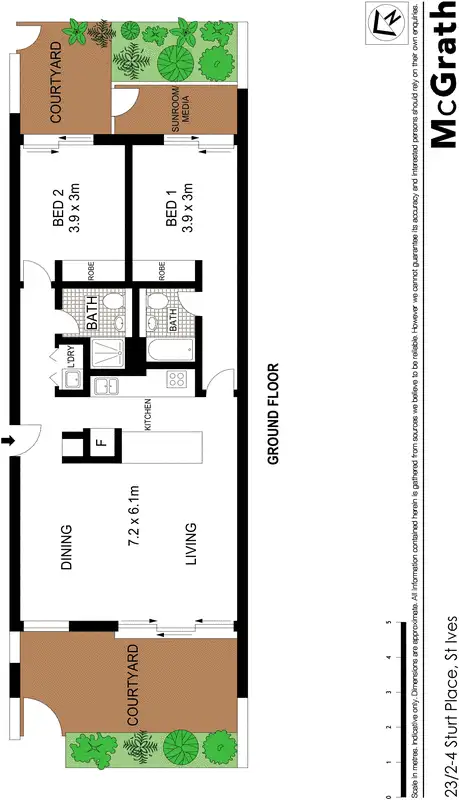 Floorplan of Homely apartment listing, 23/2 Sturt Place, St Ives NSW 2075