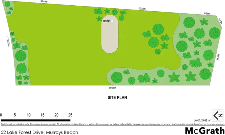 Floorplan of Homely land listing, 52 Lake Forest Drive, Murrays Beach NSW 2281