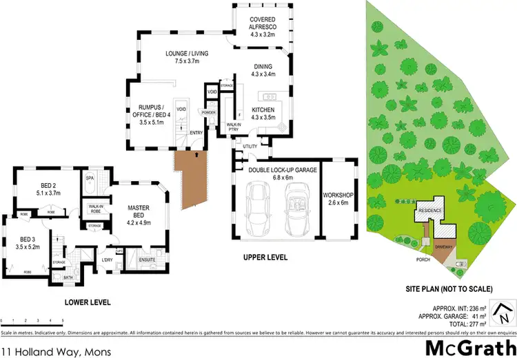 Floorplan of Homely house listing, 11 Holland Way, Mons QLD 4556
