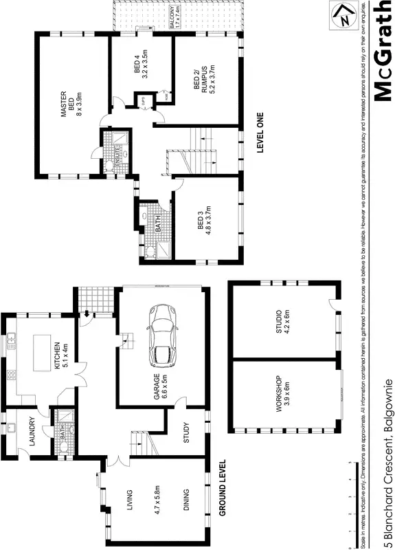Floorplan of Homely house listing, 5 Blanchard Crescent, Balgownie NSW 2519