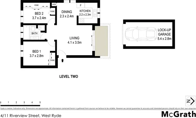 Floorplan of Homely apartment listing, 4/11 Riverview Street, West Ryde NSW 2114
