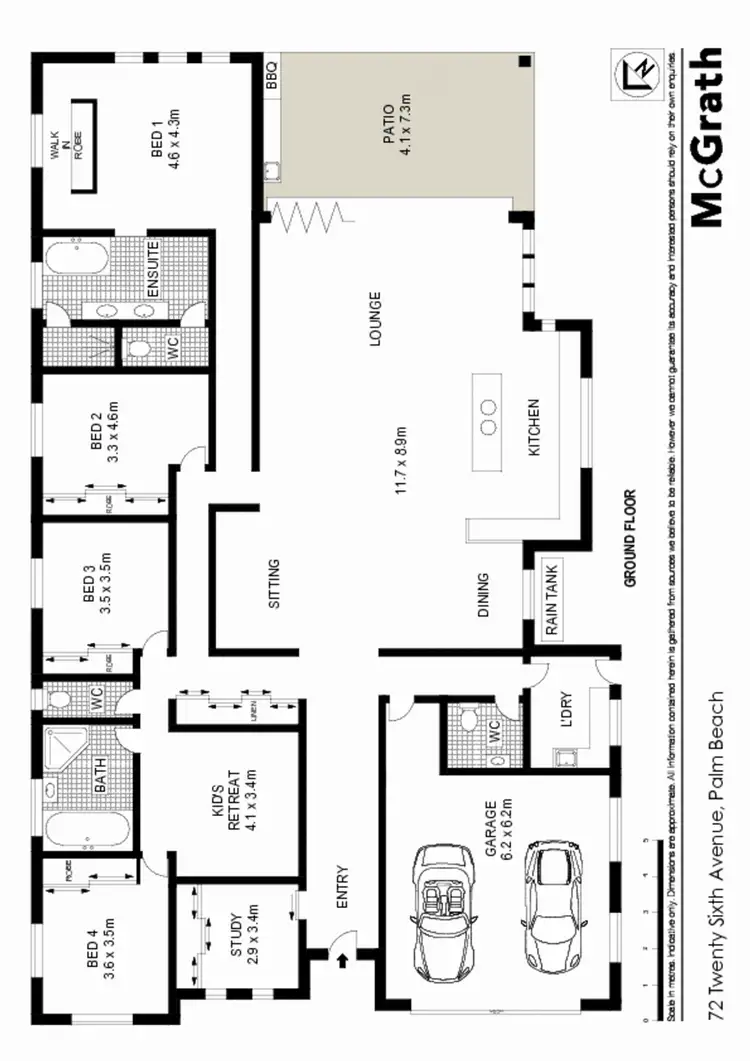 Floorplan of Homely house listing, 72 Twenty Sixth Avenue, Palm Beach QLD 4221