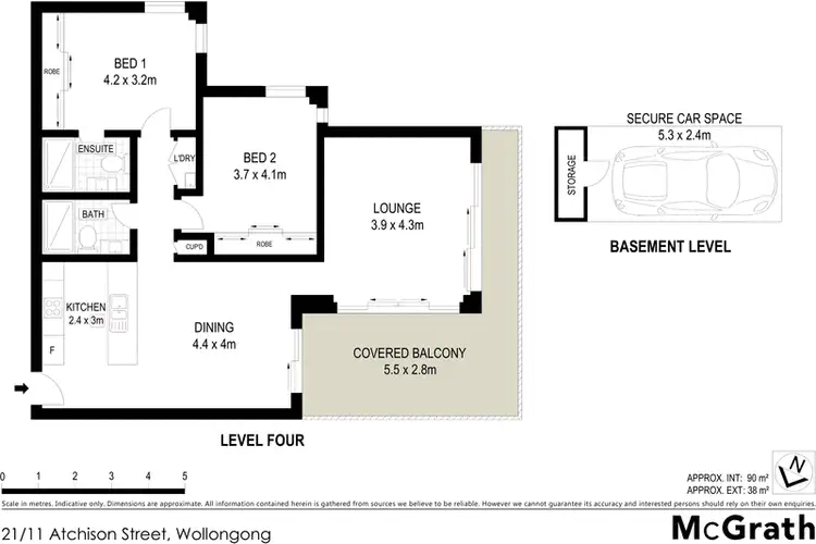 Floorplan of Homely apartment listing, 21/11 Atchison Street, Wollongong NSW 2500