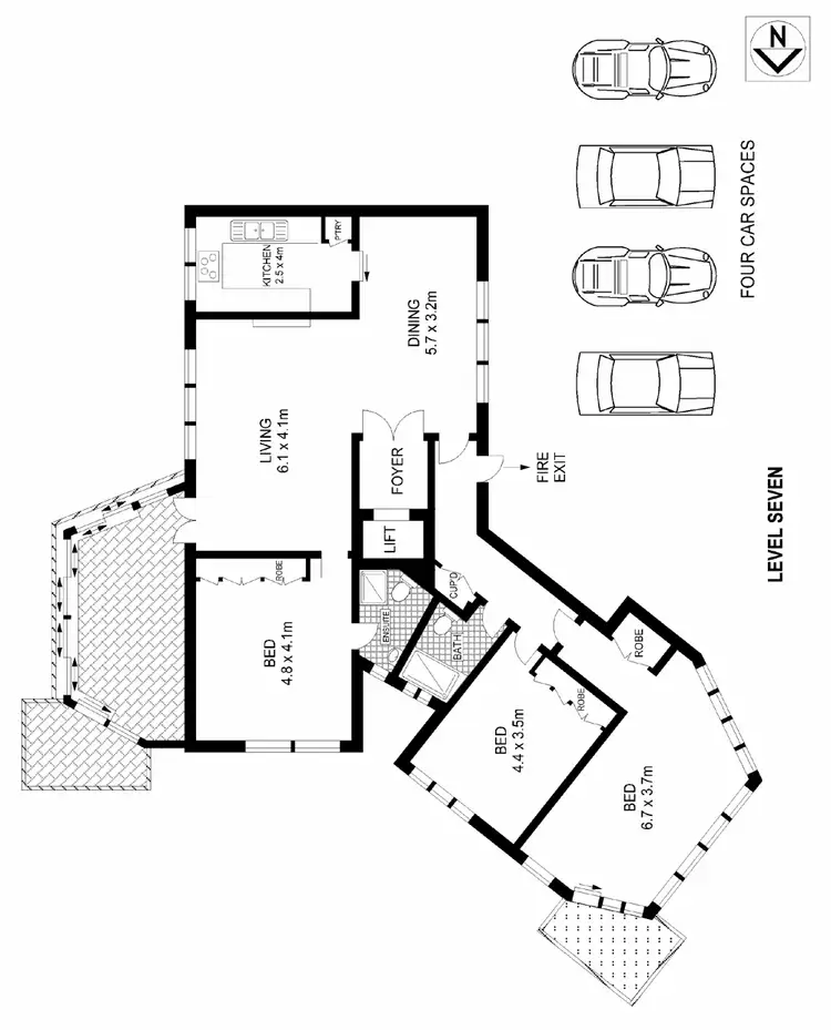 Floorplan of Homely apartment listing, 72/53 Ocean Avenue, Double Bay NSW 2028
