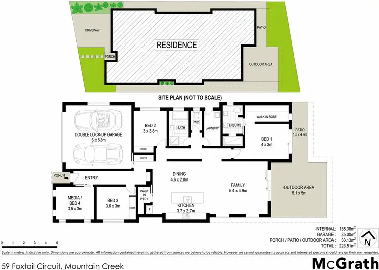 Floorplan of Homely house listing, 59 Foxtail Circuit, Mountain Creek QLD 4557