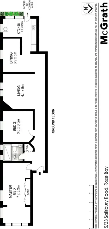 Floorplan of Homely apartment listing, 5/33 Salisbury Road, Rose Bay NSW 2029