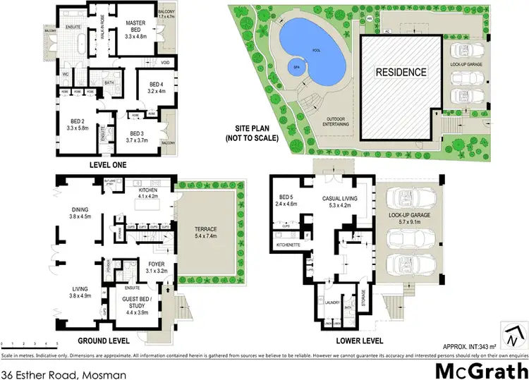 Floorplan of Homely house listing, 36 Esther Road, Mosman NSW 2088