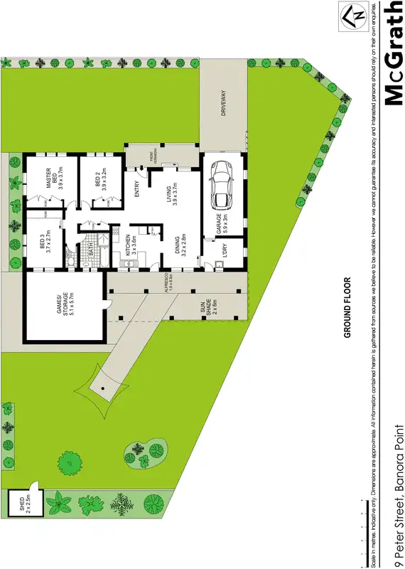 Floorplan of Homely house listing, 9 Peter Street, Banora Point NSW 2486