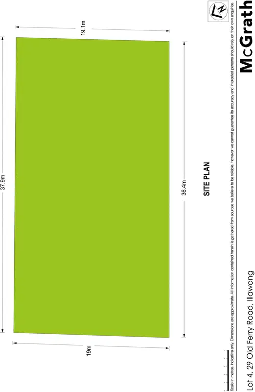 Floorplan of Homely land listing, 29 Old Ferry Road, Illawong NSW 2234