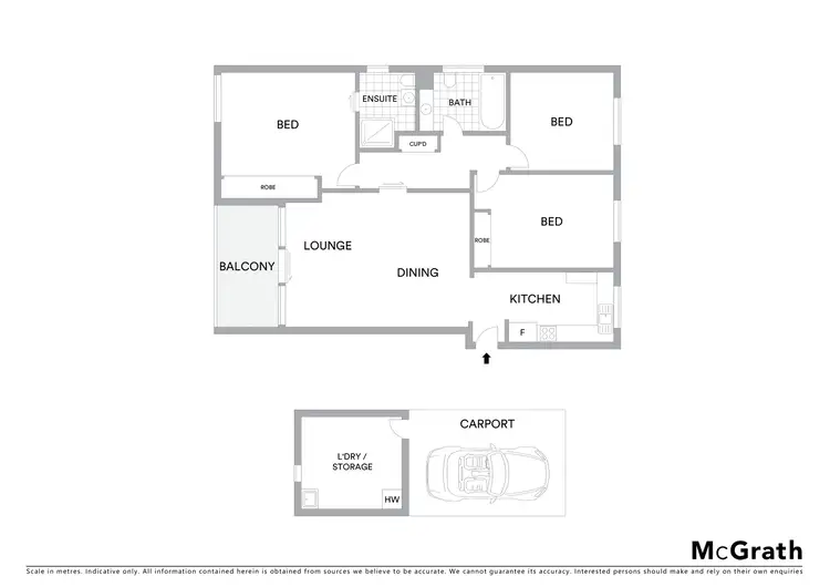 Floorplan of Homely apartment listing, 8/30 Springvale Drive, Hawker ACT 2614
