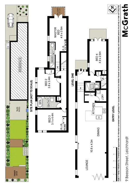 Floorplan of Homely house listing, 9 Beeson Street, Leichhardt NSW 2040