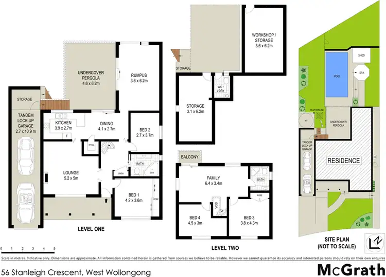 Floorplan of Homely house listing, 56 Stanleigh Crescent, West Wollongong NSW 2500