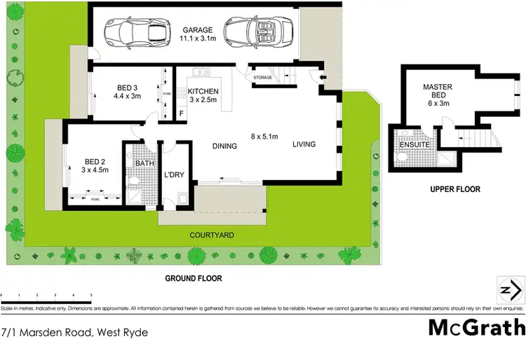 Floorplan of Homely townhouse listing, 1G/1 Marsden Road, West Ryde NSW 2114