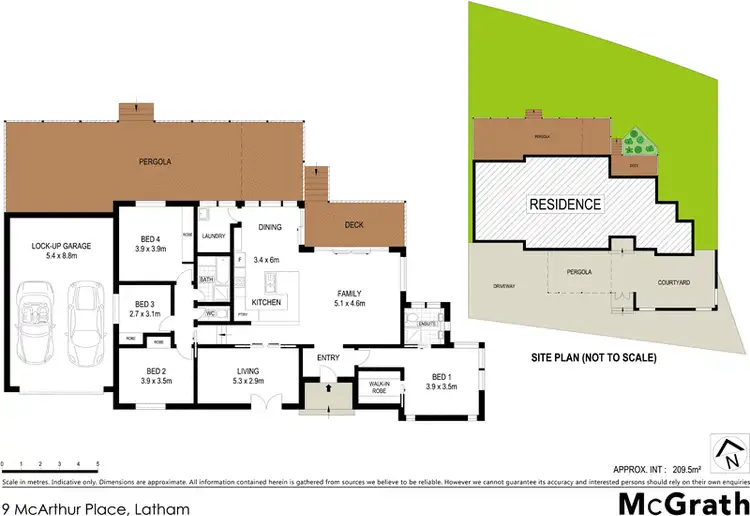 Floorplan of Homely house listing, 9 McArthur Place, Latham ACT 2615