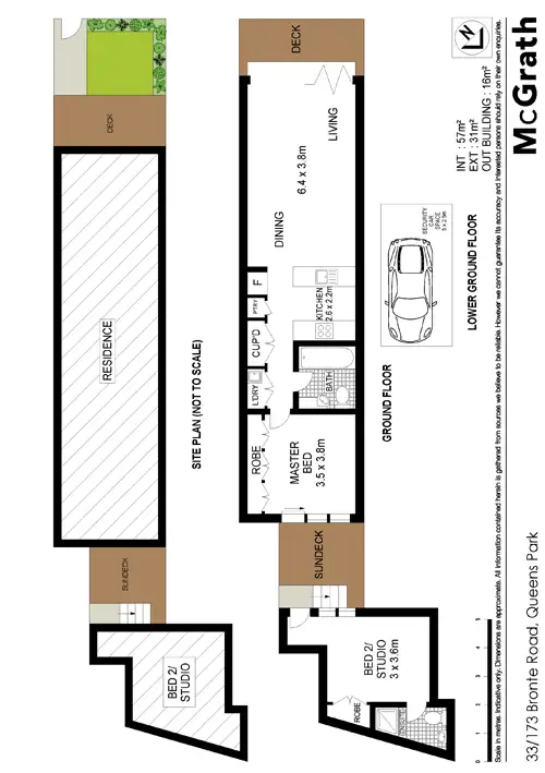 Floorplan of Homely apartment listing, 33/173 Bronte Road, Queens Park NSW 2022