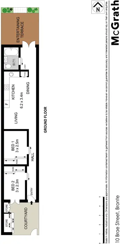Floorplan of Homely house listing, 10 Brae Street, Bronte NSW 2024