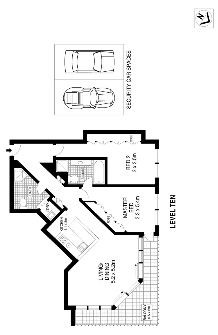 Floorplan of Homely apartment listing, E1002/26 Point Street, Pyrmont NSW 2009