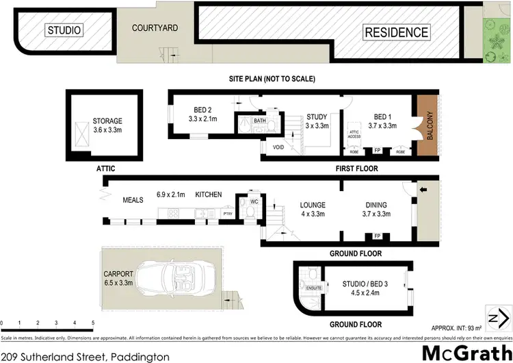 Floorplan of Homely house listing, 209 Sutherland Street, Paddington NSW 2021