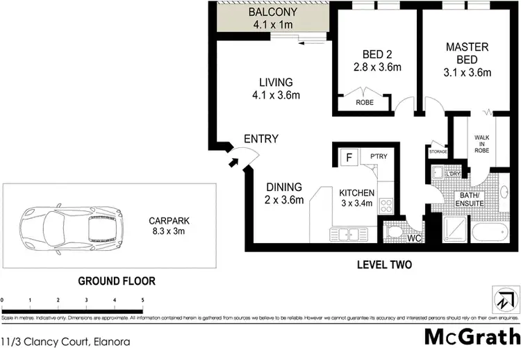 Floorplan of Homely unit listing, 11/3 Clancy Court, Tugun QLD 4224