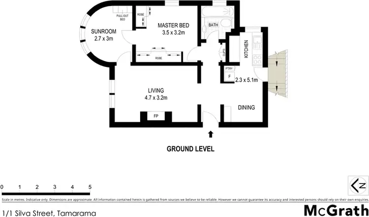 Floorplan of Homely apartment listing, 1/1 Silva Street, Tamarama NSW 2026