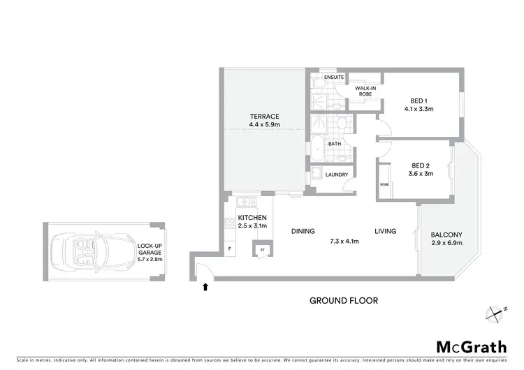 Floorplan of Homely apartment listing, 20/72 Constitution Road West, Meadowbank NSW 2114