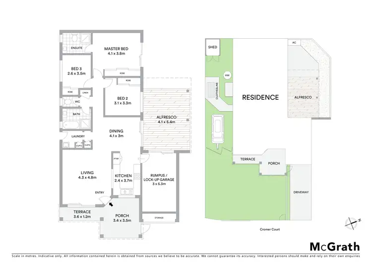 Floorplan of Homely semi-detached listing, 2/12 Cromer Court, Banora Point NSW 2486