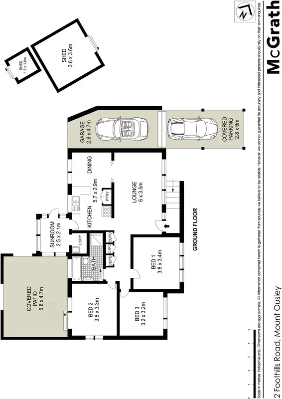 Floorplan of Homely house listing, 2 Foothills Road, Mount Ousley NSW 2519