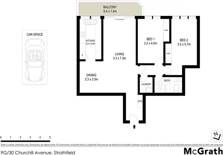 Floorplan of Homely apartment listing, 9G/30 Churchill Avenue, Strathfield NSW 2135