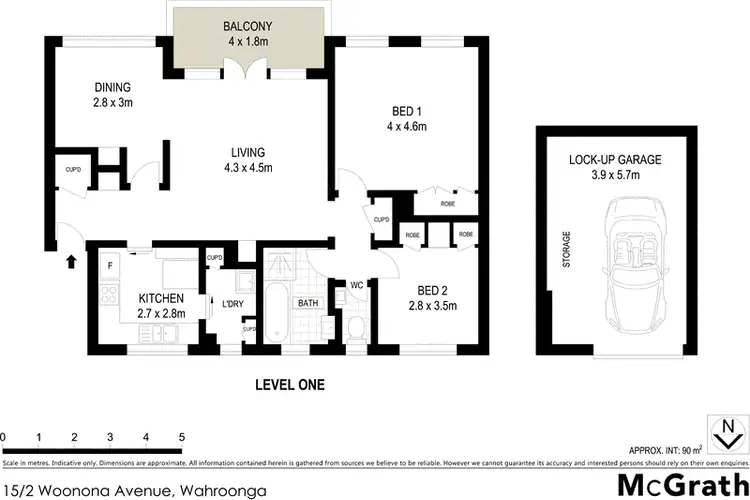 Floorplan of Homely apartment listing, 15/2 Woonona Avenue South, Wahroonga NSW 2076
