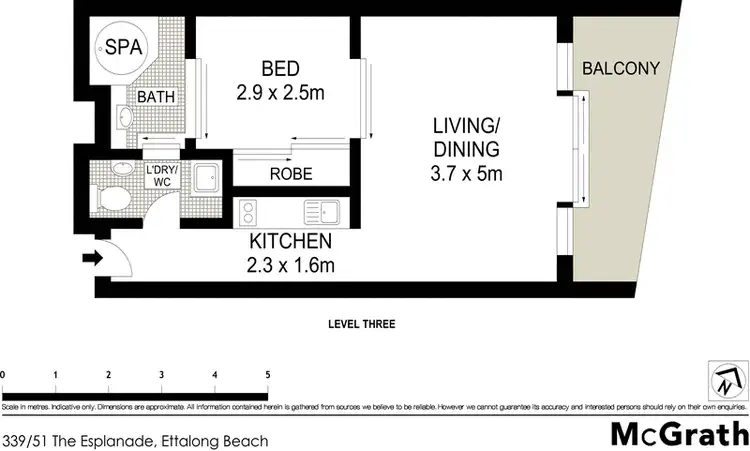 Floorplan of Homely apartment listing, 339/51 The Esplanade, Ettalong Beach NSW 2257